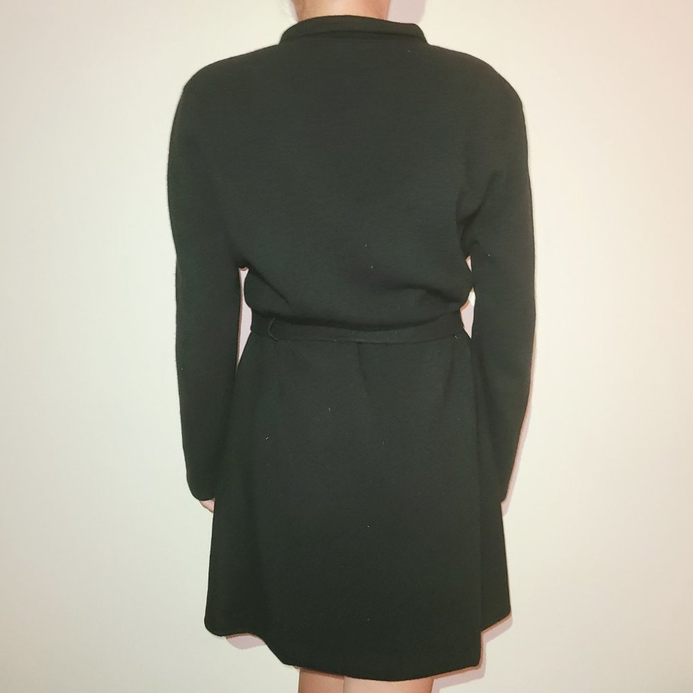 100% Cashmere Coat Saks 5th Ave Black - Size Medium - Picture 15 of 16